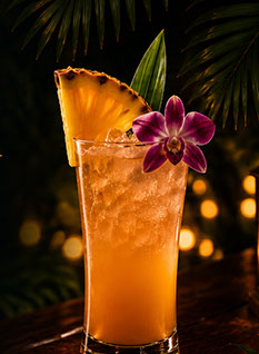 Cóctel tropical caribeño